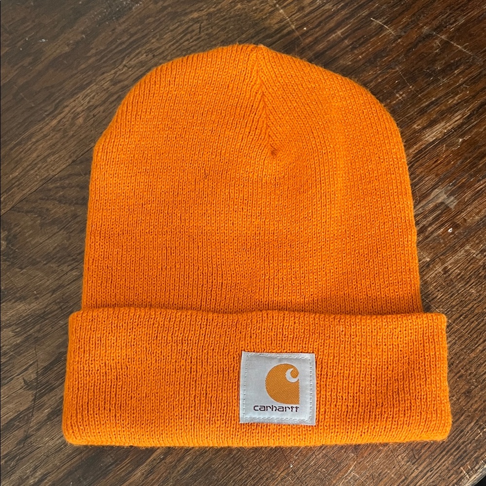 Carhartt Bright Orange Knit Hat